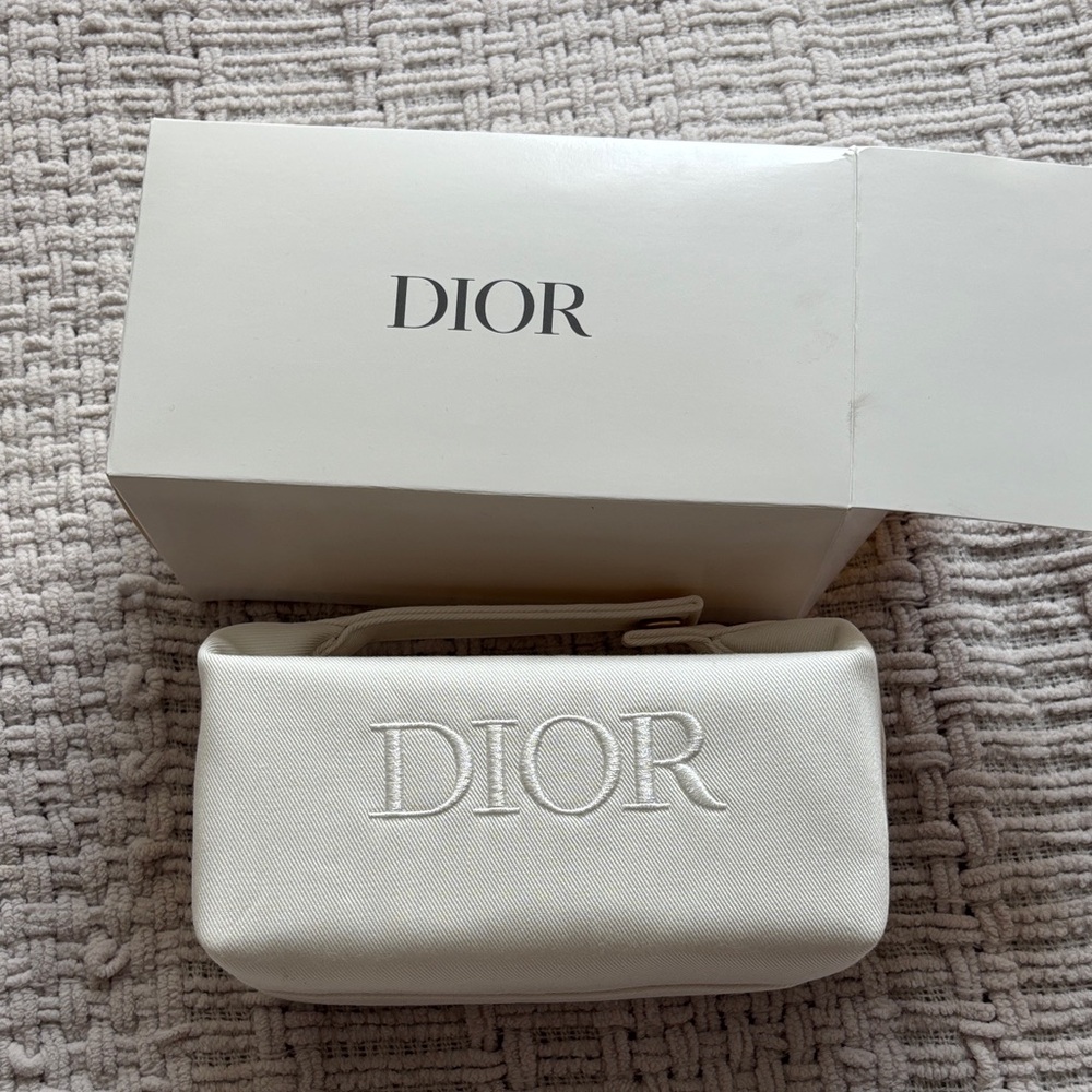 Dior Cream Cosmetic Bag